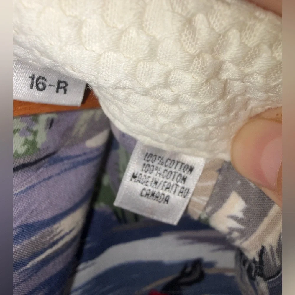 Vintage Neiman Marcus Cowboy Western Scenic Print Shirt - Picture 8 of 8